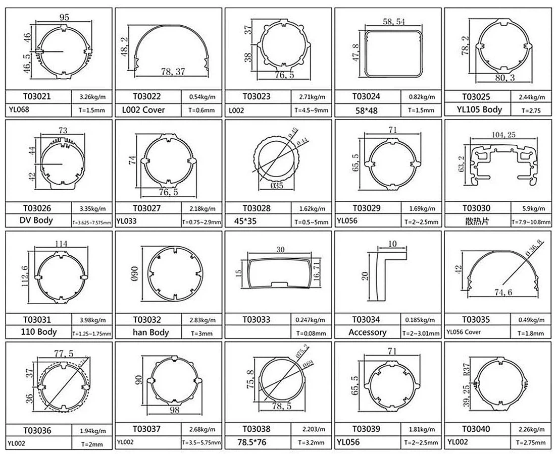 Aluminum Profile Camera Housing Aluminum Profile Camera Housing